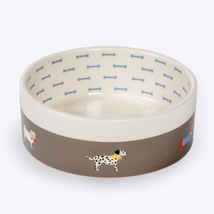FatFace Marching Dogs Pet Bowls