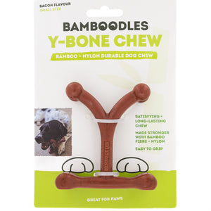 Bamboodles Y-Bone Bacon Flavour Dog Toys