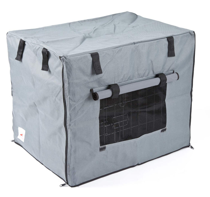 Dog Crate Covers Waterproof Grey 2 Door Doggie Solutions