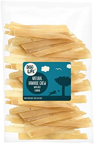 Dog Life Natural Rawhide Flats