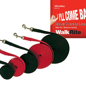 Walk Rite Dog Training Lead Cotton Canvas 15 & 30 Foot Lengths