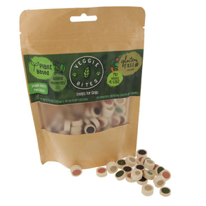 Veggie Bites Mini Bites Dog Treats Plant Based Gluten Free 100g