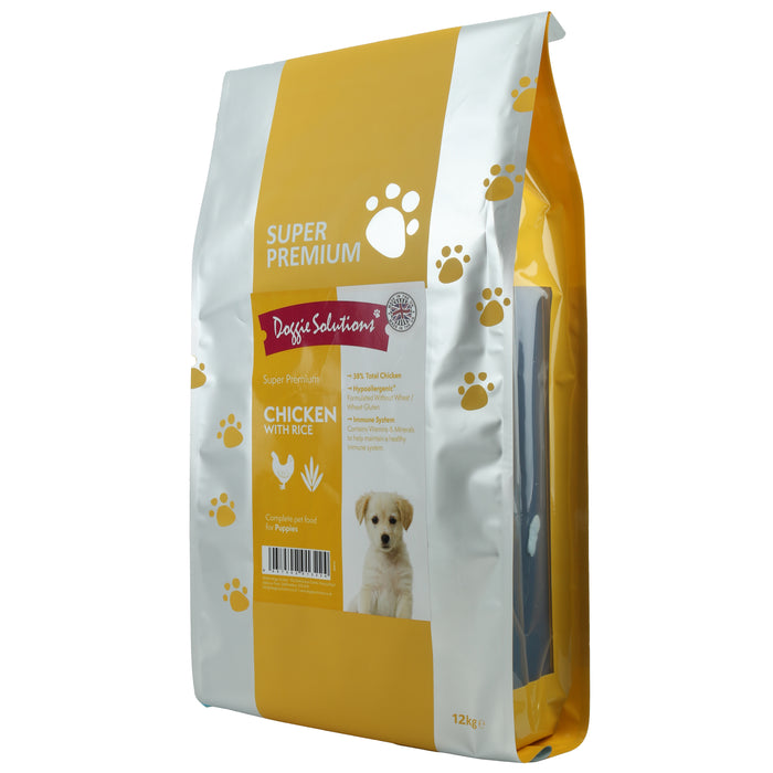 Super Premium Chicken with Rice Puppy Food Doggie Solutions